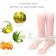 جوارب جل سيليكون فعّالة لترطيب القدمين وتنعيمها وإزالة التشققات.