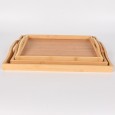 [19508213] طقم صواني خشب بامبو 3 قطع DAYA TRAY