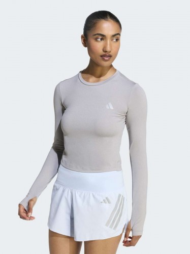 adidas Womens' adi365 Running Essentials Longsleeve Shirt - Grey