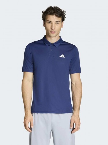 adidas Men's Workout Essentials Base Polo T-Shirt - Blue