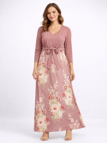 عباية ستاتي لون بني فاتح