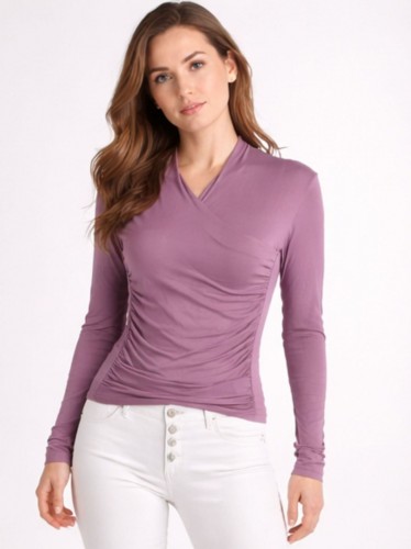 بلوزة ستاتي لون نهدي