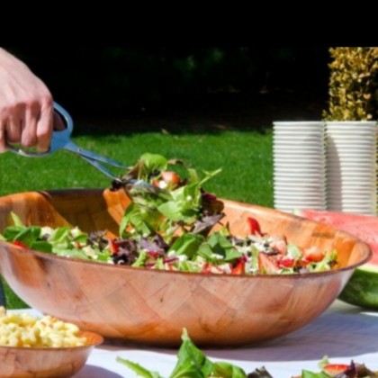 جاط فواكه خشب حجم كبير قياس 40*9 سم