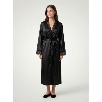 قميص لانجري للنساء لون أسود