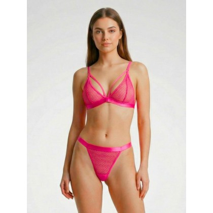 قميص لانجري للنساء لون زهري