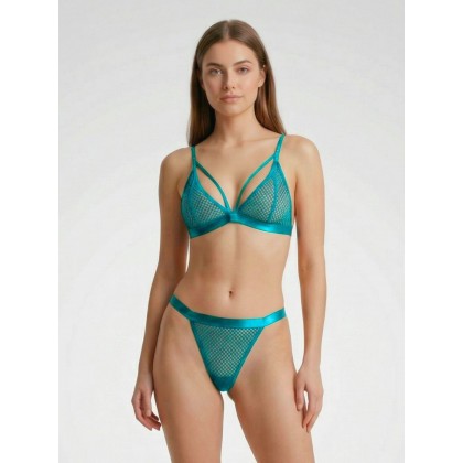 قميص لانجري للنساء لون أخضر