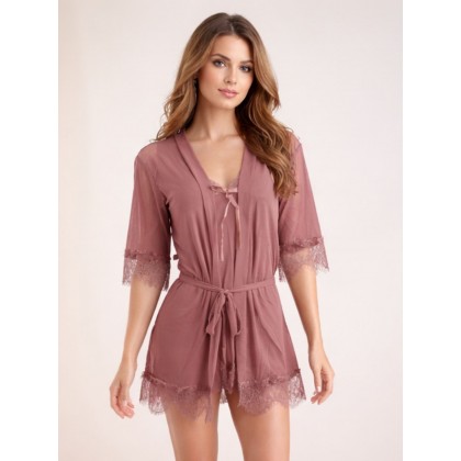 بيبي دول مع قميص نسائي لون بني