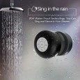 سبيكر  بلوتوث لاسلكي مقاوم للماء، يدعم استقبال المكالمات وتشغيل الموسيقى، تصميم محمول مناسب للاستخدام في السيارة أو الحمام