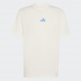 adidas Men's Essentials Small Logo Single Jersey Tee - Beige