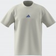 adidas Men's Essentials Small Logo Single Jersey Tee - Beige