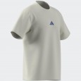 adidas Men's Essentials Small Logo Single Jersey Tee - Beige