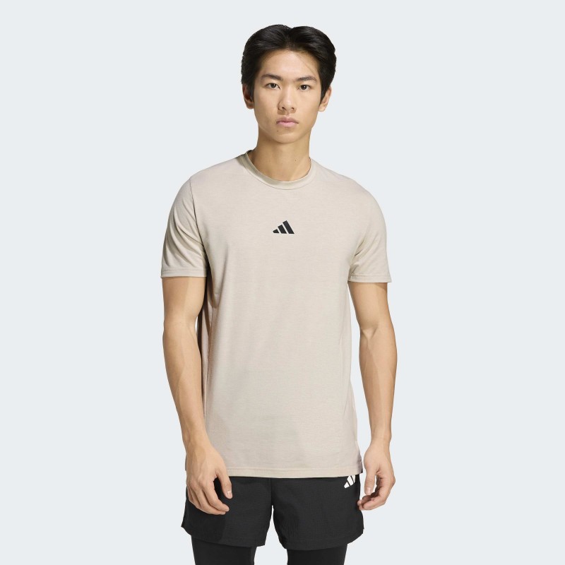 بلوزة — adidas Men's Designed for Training Workout T-Shirt - Beige