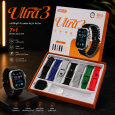 ساعة ذكية Ultra 3 Gus 01 مع 7 أحزمة