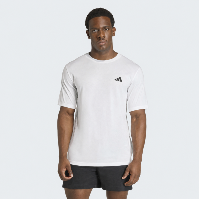 بلوزة — adidas Men's Workout Essentials Feelready Novelty T-Shirt - White