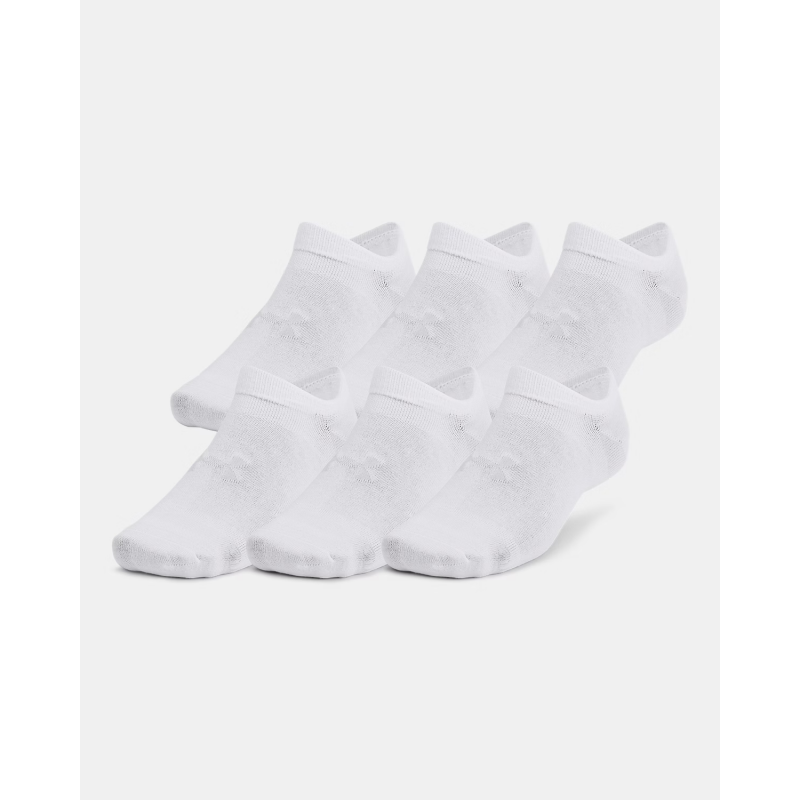جوارب — Under Armour Unisex' Essential 6-Pack No-Show Socks