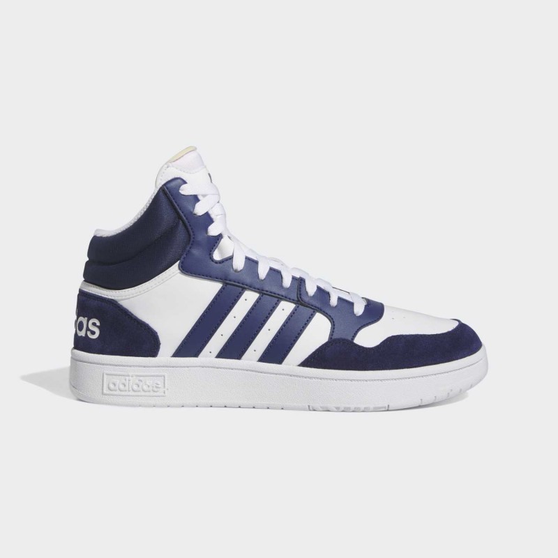 أحذية رياضية رجالي — adidas Men's Hoops 3.0 Mid Shoes - White