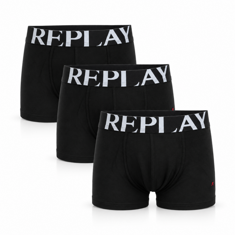 ملابس أطفال — Replay Kids' RJ038 3PP Boxer- Black