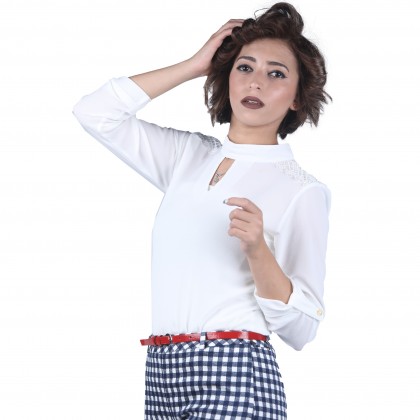 بلوزة ستاتية تركية Yaka