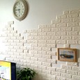 ورق جدران لاصق على شكل حجارة بناء قياس 80*80 سم