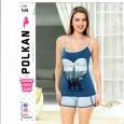 polkanبيجامة ستاتية تركية one size