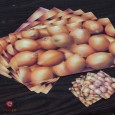 طقم مفارش سفرة بلاستيك 3d