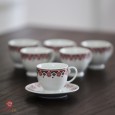 طقم فناجين قهوة بنكشة فلسطينية