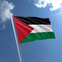 علم فلسطين 60*90 سم مع عصاة