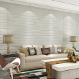 WALL PAPER WOOD GREEN and White 70*60cm PVC