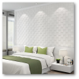 WALL PAPER WOOD GREEN and White 60*60cm PVC