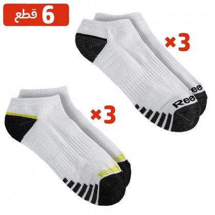 طقم جرابات 6 قطع للشباب ( ساق قصير ) Reebok