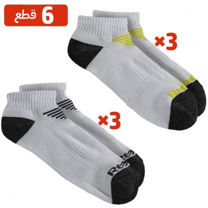 طقم جرابات 6 قطع للشباب ( ساق وسط ) Reebok