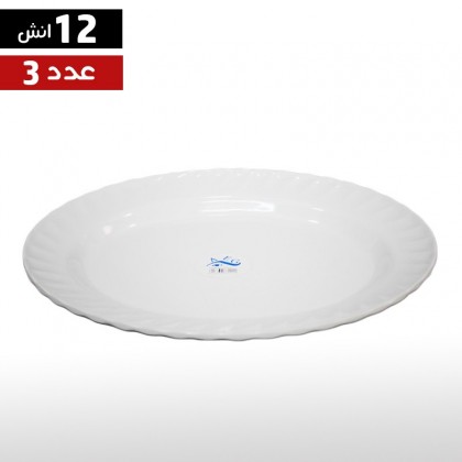  طقم جاطات ميلامين 3 قطع 12 انش مسطح