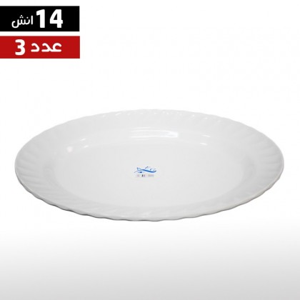 طقم جاطات ميلامين 3 قطع 14 انش مسطح