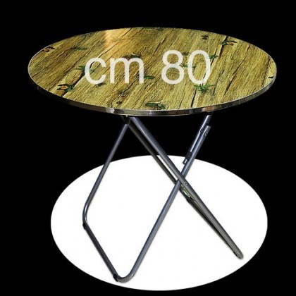 طاولة خشب دائرية 80سم