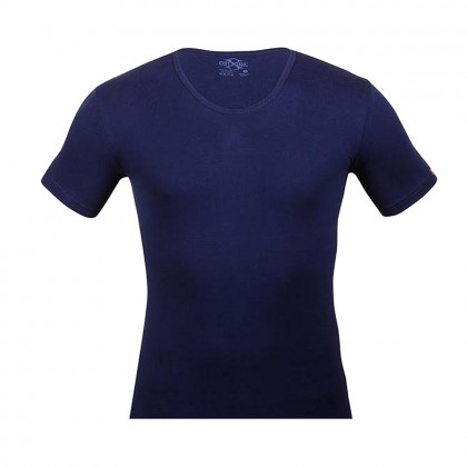 بلوزة نصف كم داخلية قبة O لون كحلي قطونيل