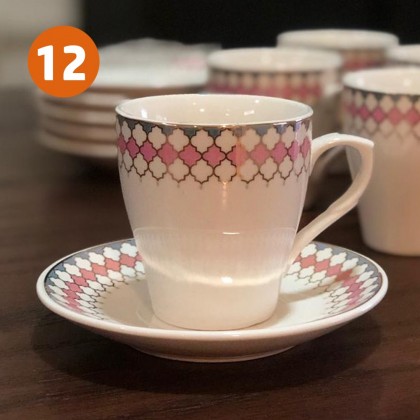 طقم فناجين قهوة 12 قطعة