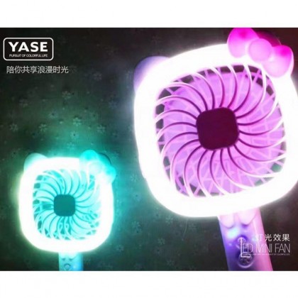 مروحة USB شخصية مع اضائة تعمل بالشحن