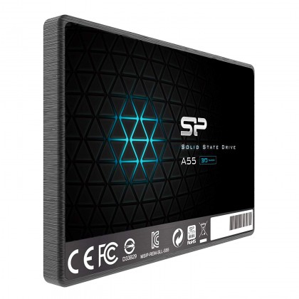 Silicon Power SSD 3D NAND A55 SLC Cache Performance Boost SATA III 1T