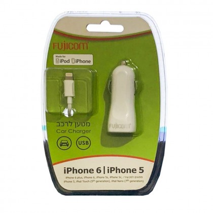 شاحن سيارة Fujicom مع كيبل iphone