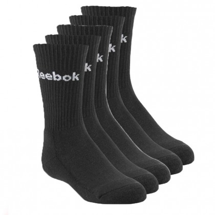 Reebok جرابات للشباب ساق طويل ( 5 أزواج )
