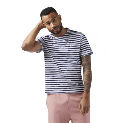 Reebok Striped Cotton Tee Shirt