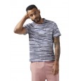 Reebok Striped Cotton Tee Shirt