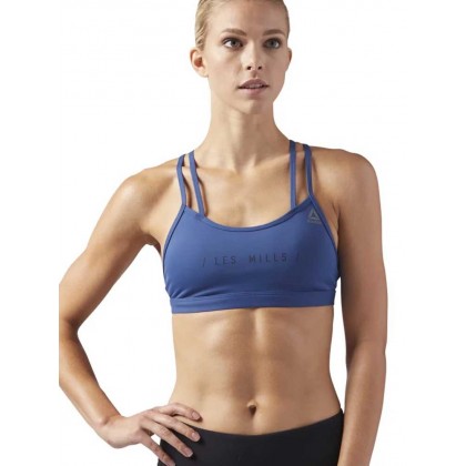 REEBOK LES MILLS HERO PADDED STRAPPY SPORTS BRA
