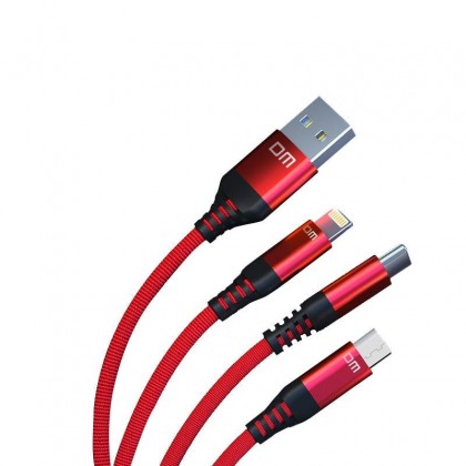 DM cable 3 in 1 ( Type C + iPhone + Micro )
