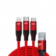 DM cable 3 in 1 ( Type C + iPhone + Micro )