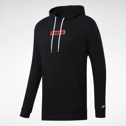 Reebok TRAINING ESSENTIALS LINEAR LOGO HOODIE