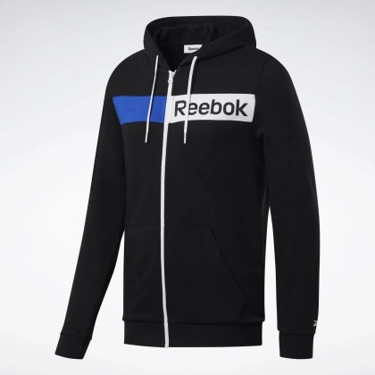 Reebok MOLETOM COM CAPUZ TRAINING ESSENTIALS LINEAR LOGO