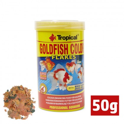 طعام سمك ( gold fish ) شرائح حجم 50 غرام صناعة أمريكية