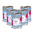 طعام قطط 5 علب Simba Chunkies with Guinea Fowl and Duck