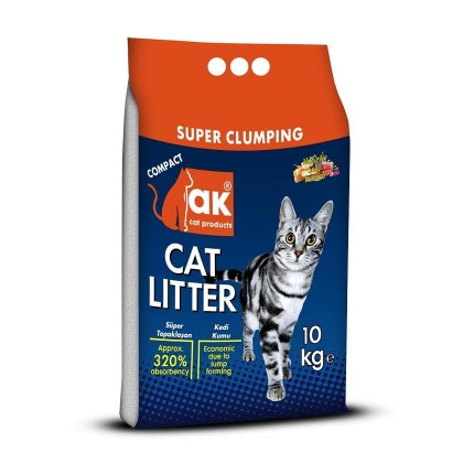 رمل فضلات للقطط 10 كيلو ak cat products